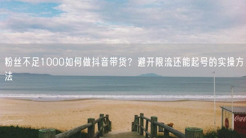 粉丝不足1000如何做抖音带货？避开限流还能起号的实操方法