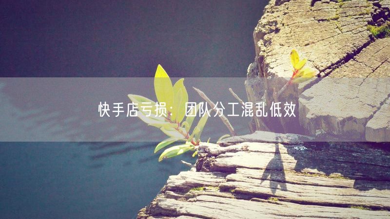 快手店亏损：团队分工混乱低效
